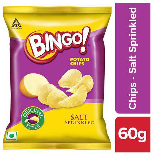 

Bingo Yumitos Potato Chips - Original Style Salt 60 g