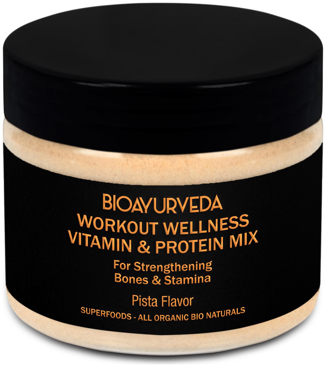 

Bioayurveda Workout Wellness Vitamin Protein Mix Pista Flavour 250 g