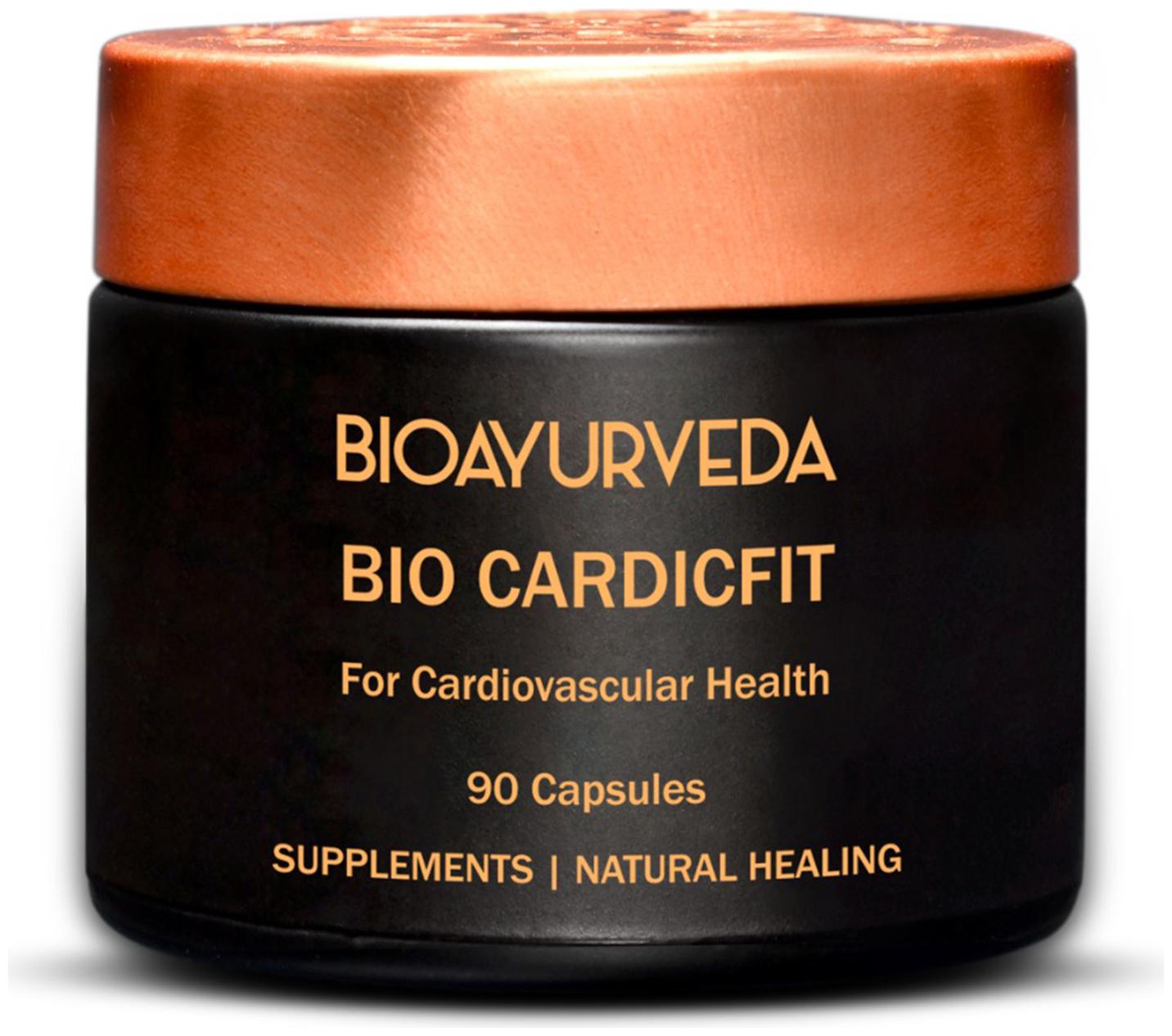 

BIOAYURVEDA BIO CARDICFIT CAPSULE FOR CARDIOVASCULAR HEALTH Organic supplements Heart Health Blood Pressure 90 Capsules
