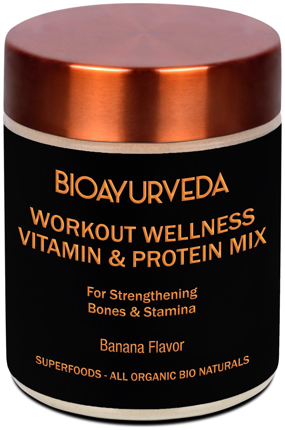 

Bioayurveda Workout Wellness Vitamin Protein Mix Banana Flavour 400 g