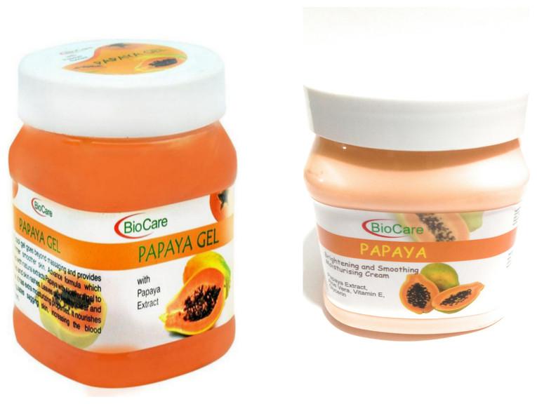 

Biocare Papaya Face Cream500 ml Papaya Face Gel 500 ml ( Pack Of 2 )
