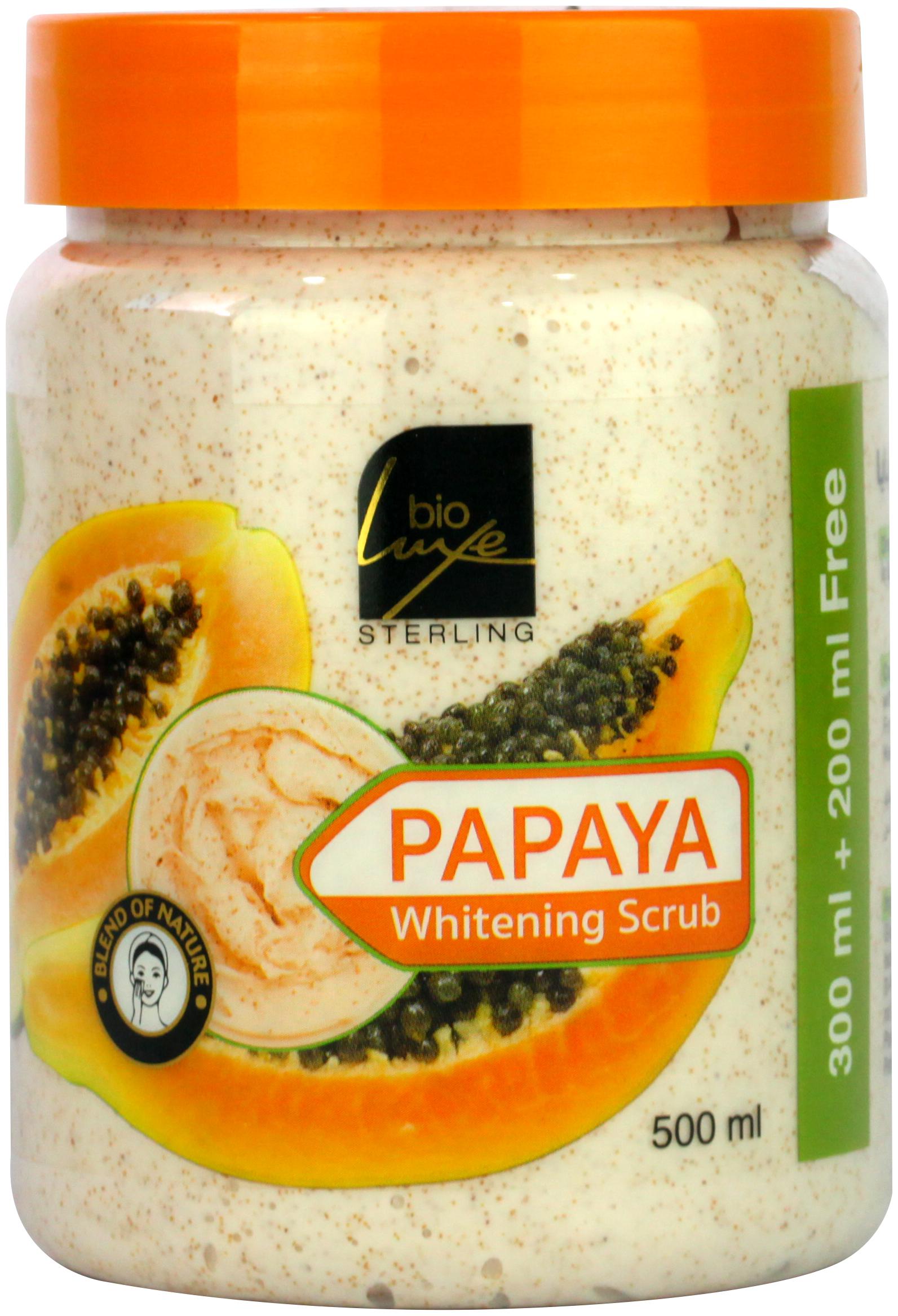 

Bioluxe Papaya Whitening Scrub 500 ml Skin Care (Pack Of 1)