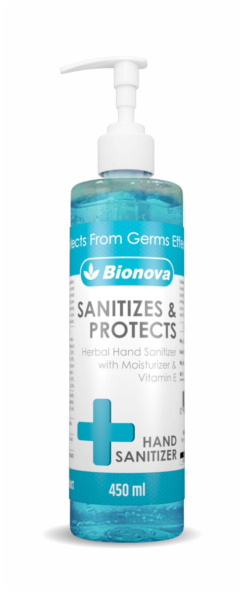 

Bionova Herbal Instant Hand Sanitizer Gel 70 Alcohol Based 450 ml (Pack of 1)
