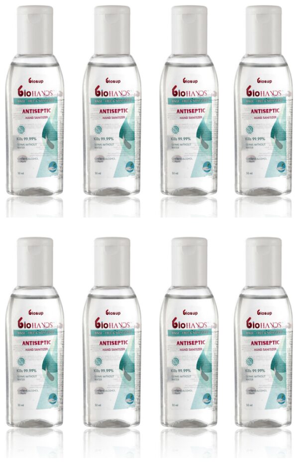 

Biosup Hand Sanitizer 50 ml (Pack of 8)