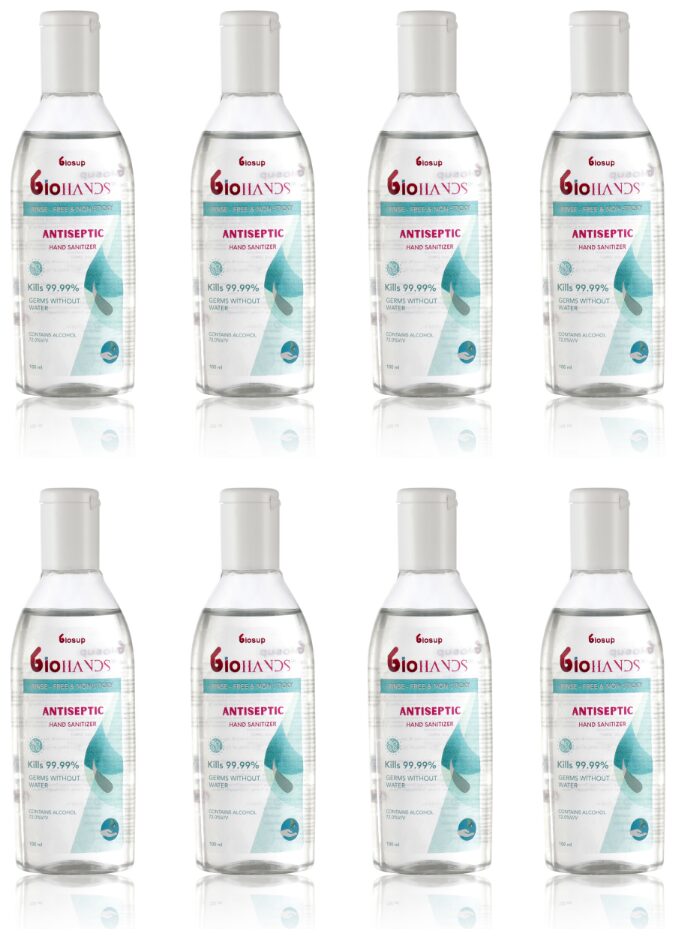 

Biosup Hand Sanitizer 100 ml (Pack of 8)