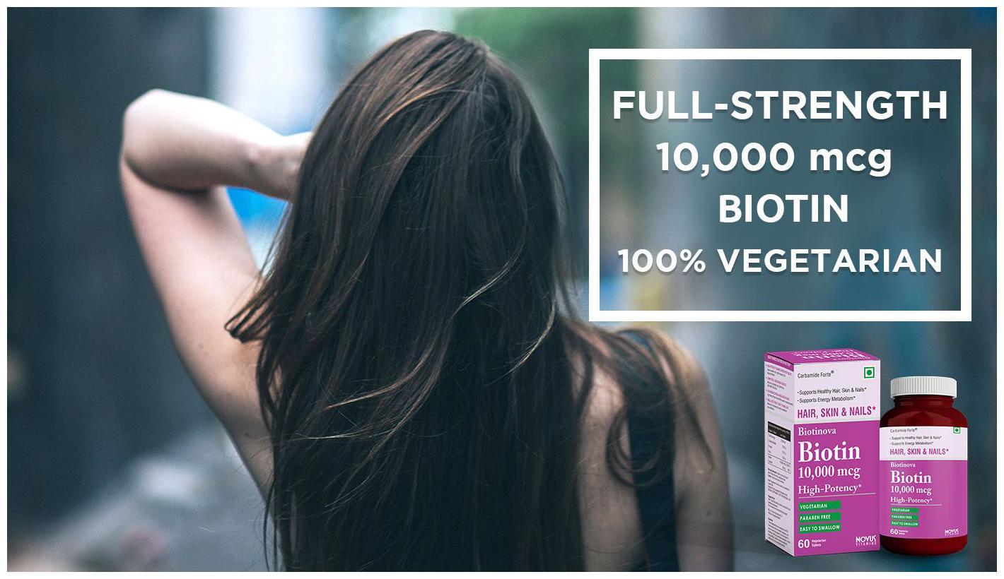 Buy Biotin High Potency 10000 Mcg Per Veg Tablet Supports Hair