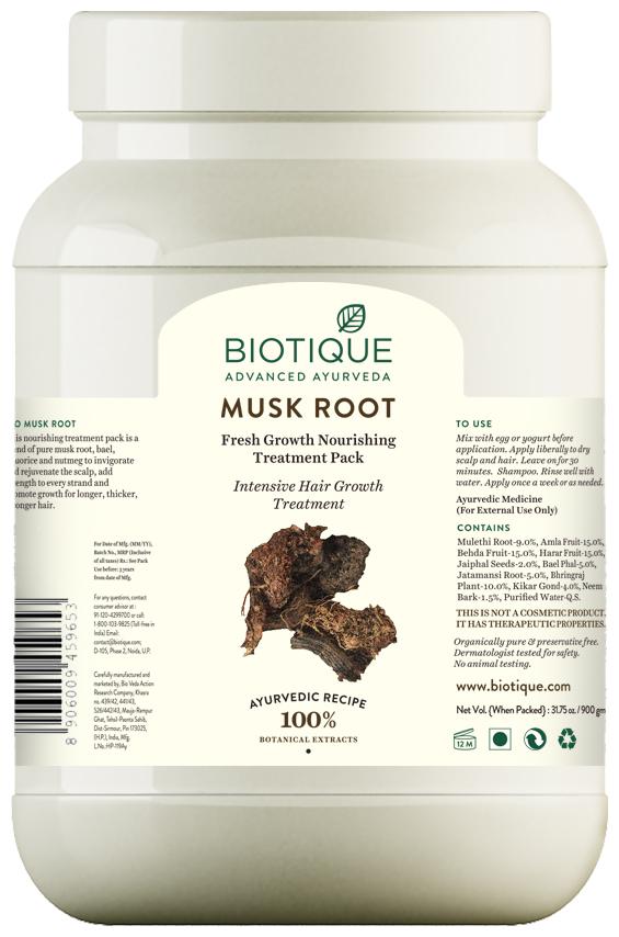 

Biotique Bio Musk Root Fresh Growth Nourishing Treatment Pack Intensive Hair Growth Treatment