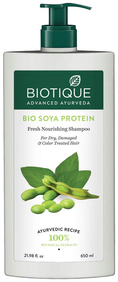 

Biotique Bio Soya Protein Fresh Nourishing Shampoo for Dry Damaged and Color Treated Hair 650ml