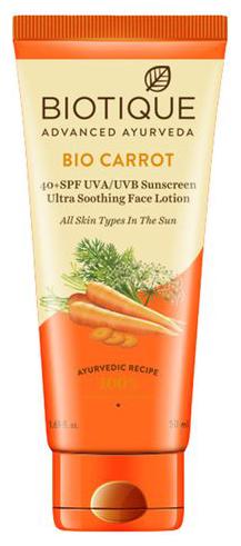 

BIOTIQUE Sun Lotion - Face Body SPF40 For All Skin Types Bio Carrot 50 ml