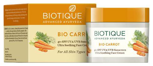 

BIOTIQUE Sunscreen - Bio Carrot 40 SPF For All SkinTypes 50 g