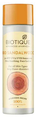 

BIOTIQUE Sunscreen Lotion - Bio Sandalwood 50 SPF for All Skin Types 190 ml
