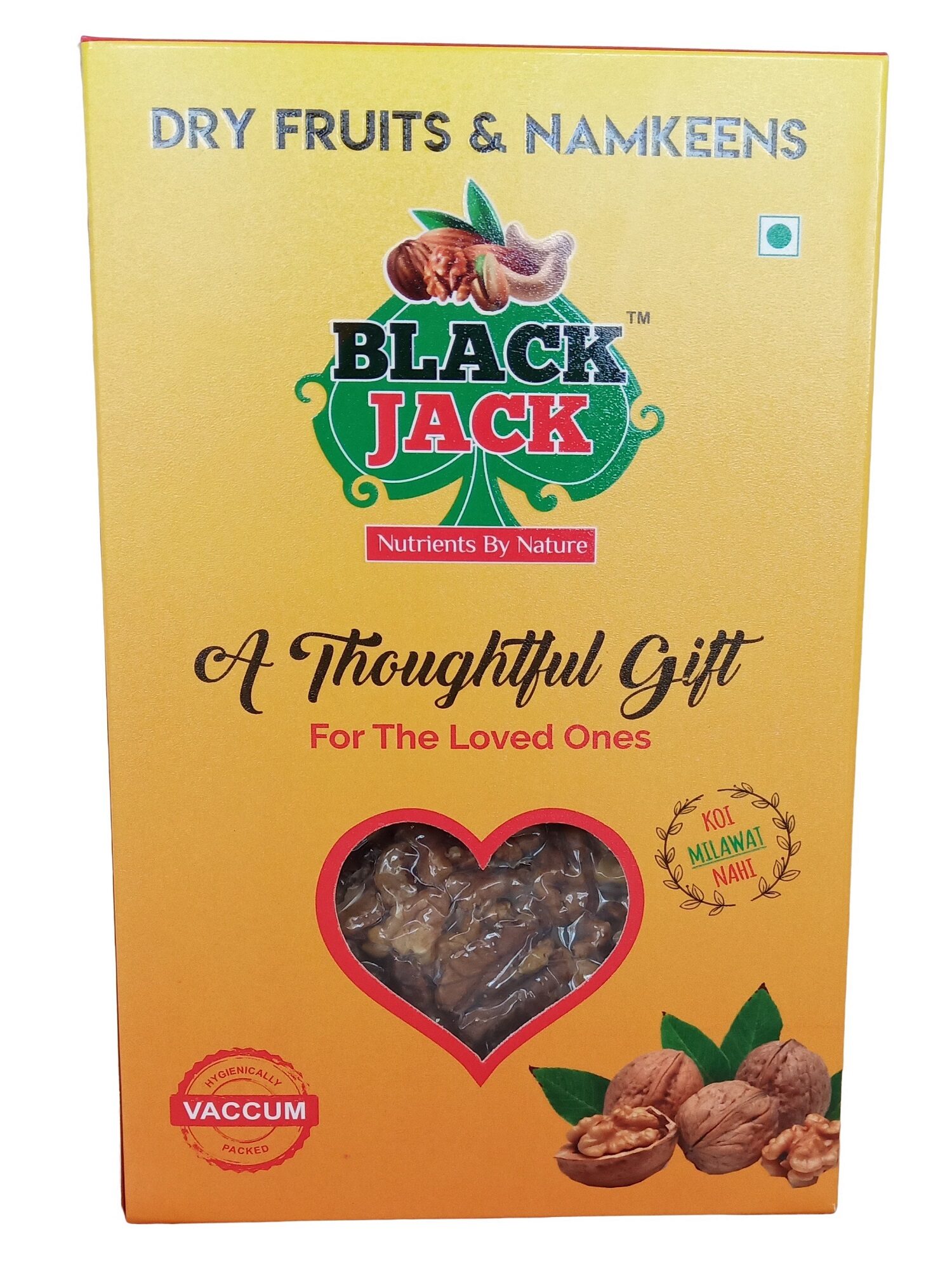 

Black Jack Walnut kashmiri quarter kernels 500 g ( Pack of 2 )