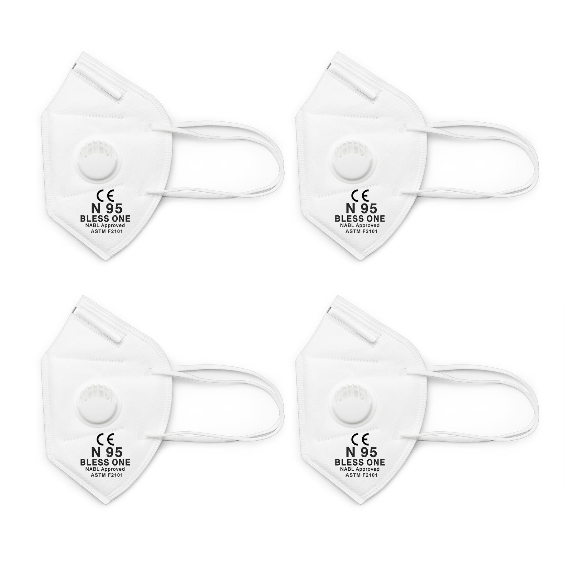 

Bless One Anti Pollution 5 Layer Filter N95 Mask Reusable (Pack of 4)