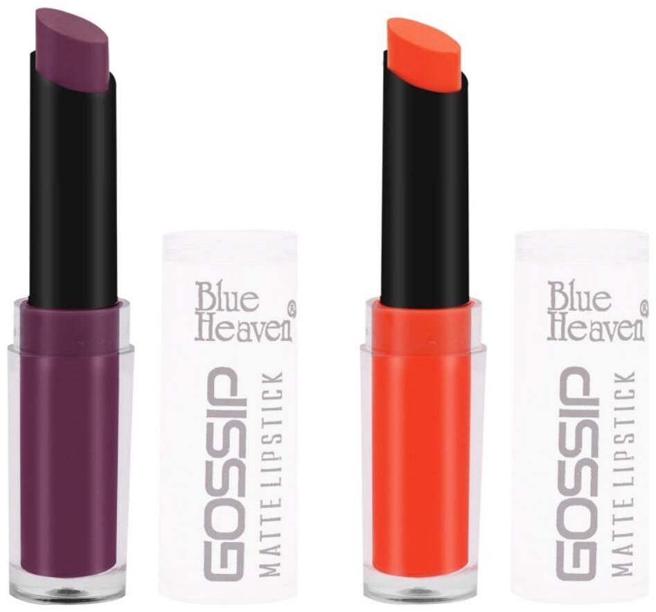 

Blue Heaven Combo of 2 Gossip Lipsticks (Shade 6 and 7)