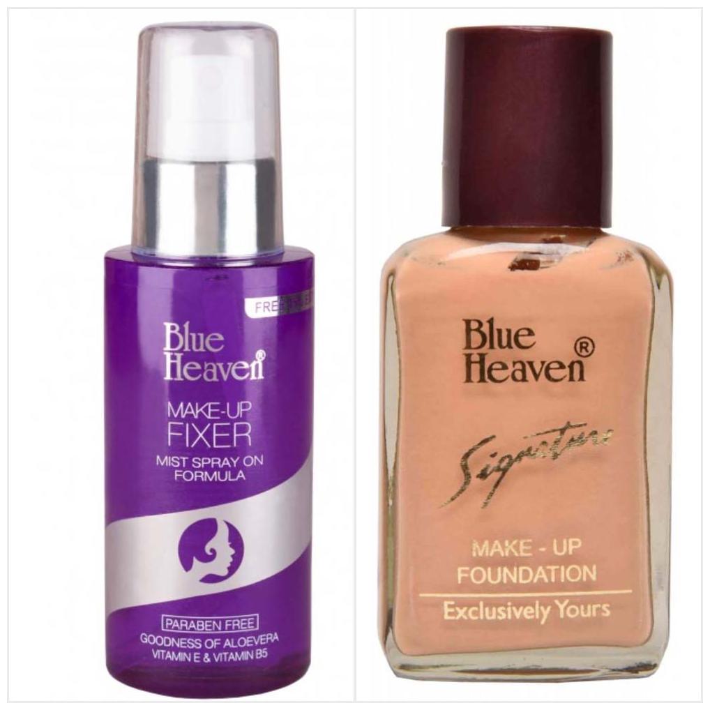 

Blue Heaven Combo of Signature Foundation And Makeup Fixer Spray