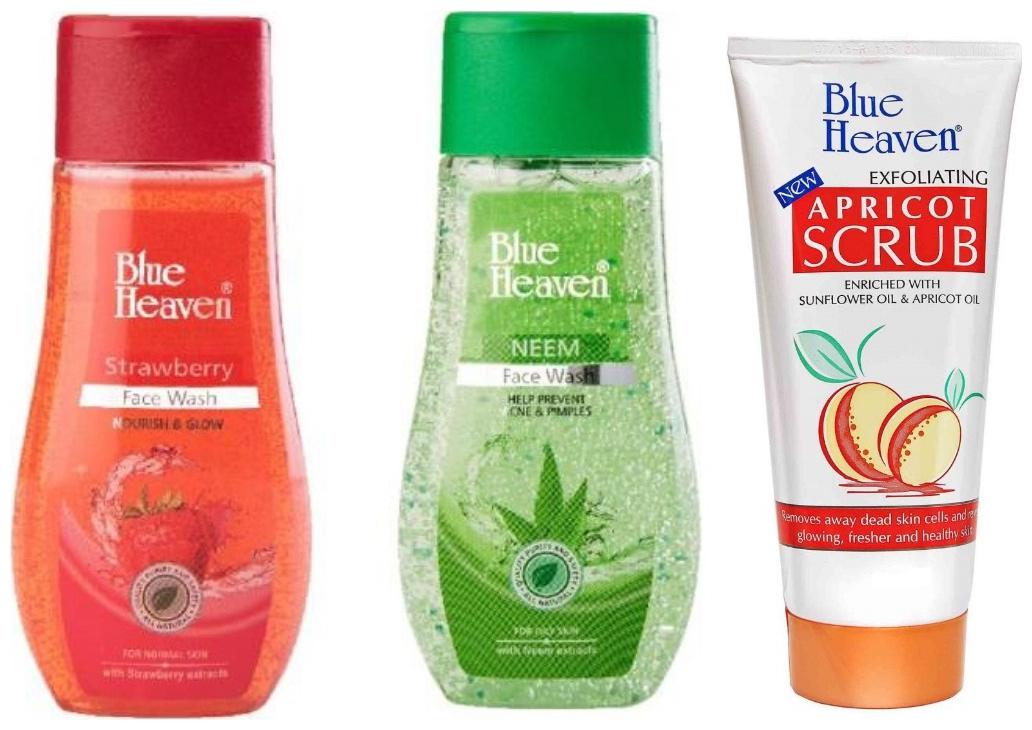 

Blue Heaven Strawberry 100ml Neem 100ml Facewash Apricot Scrub 170ml (Pack of 3)
