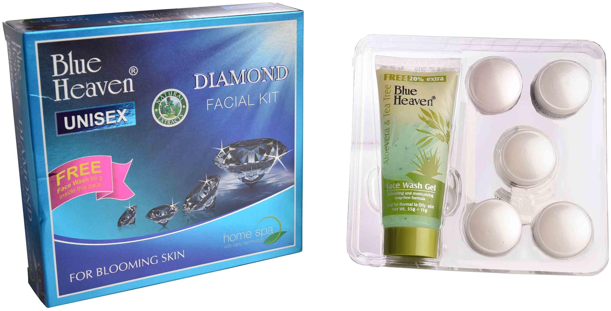 

Blue Heaven Diamond Facial Kit (80 g ) With Free Face Wash Inside
