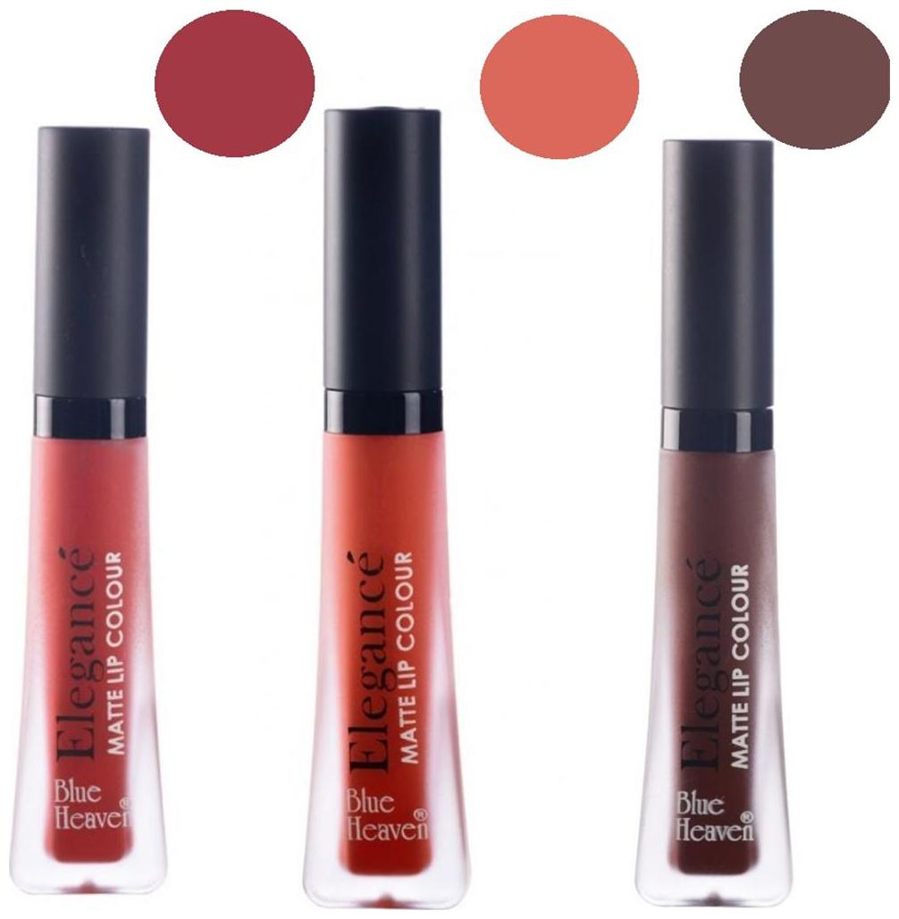 

Blue Heaven Combo of 3 Elegance Lip Colors