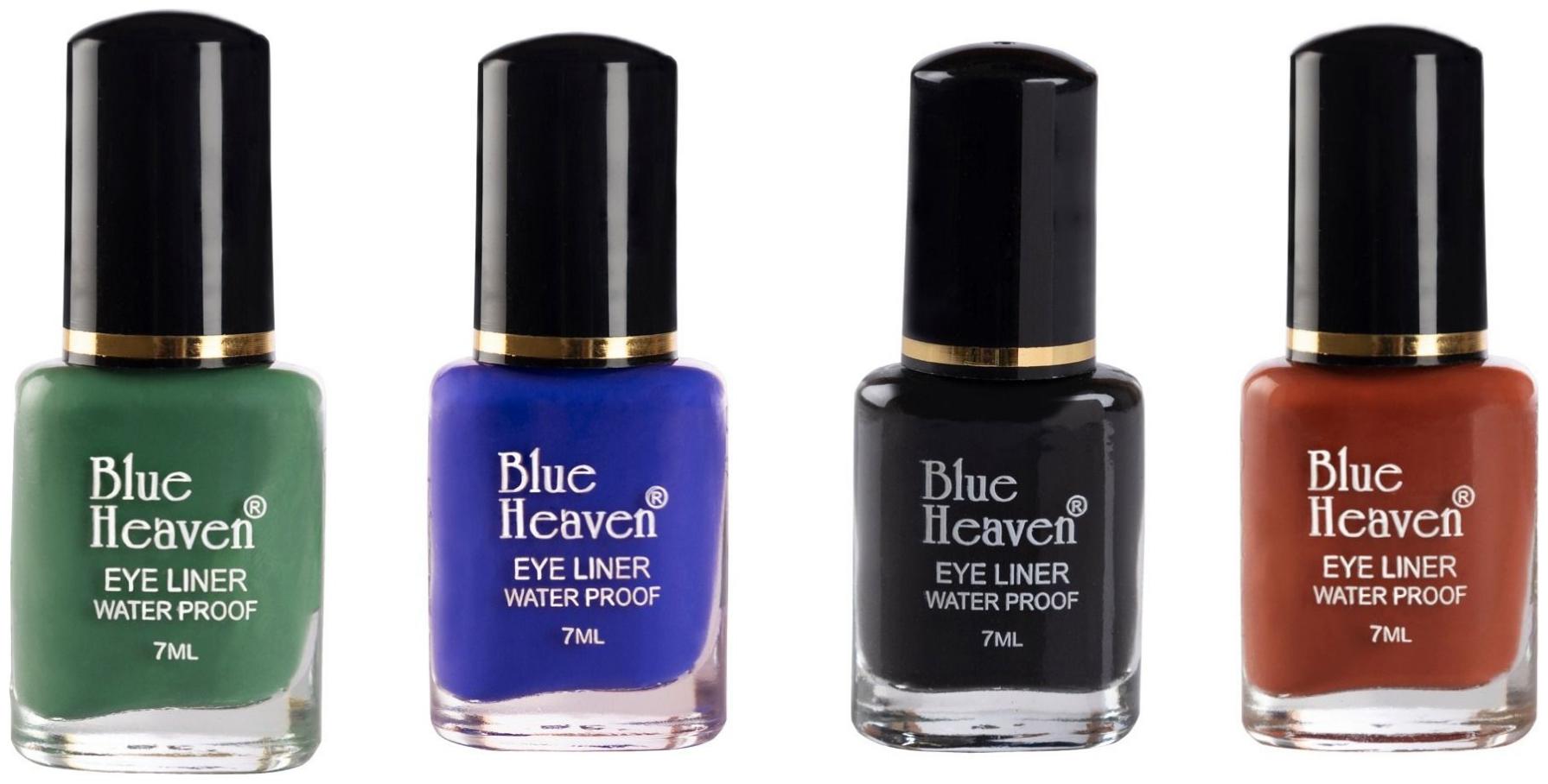 

Blue Heaven 4 Regular Eyeliners 7ml each(Green Blue Black Rust)