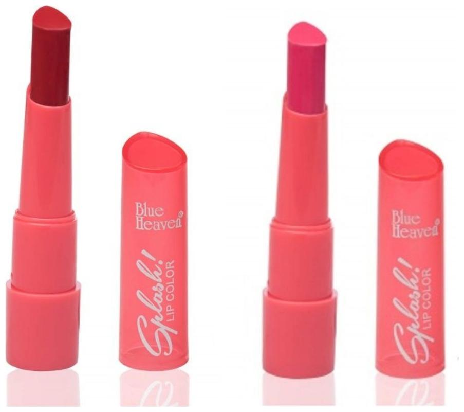 

Blue Heaven Combo of 2 Splash Lipsticks (Shade 303 and 306)