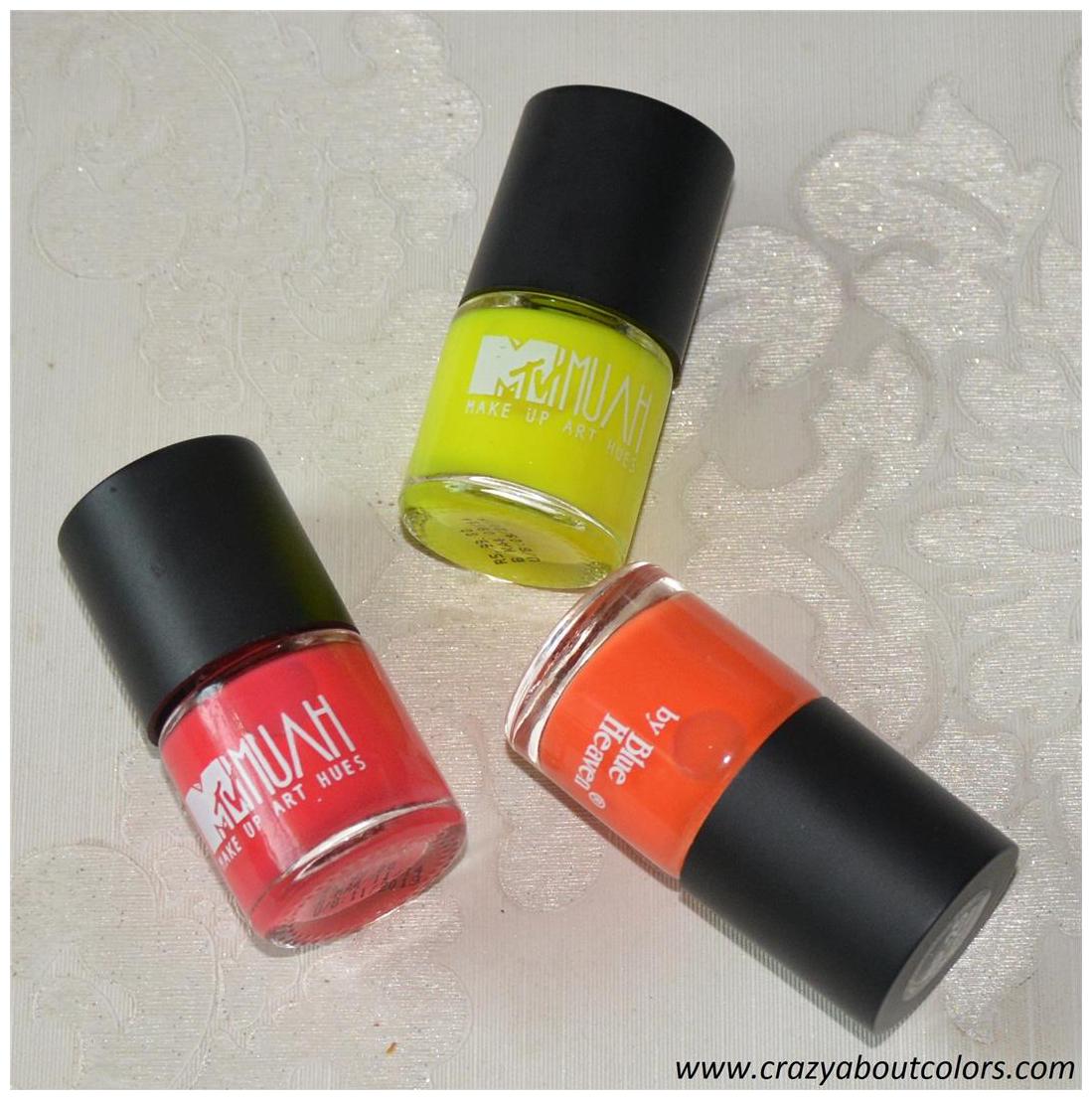 

Blue Heaven Combo of 3 MTv Mmuhaa Nail Lustures