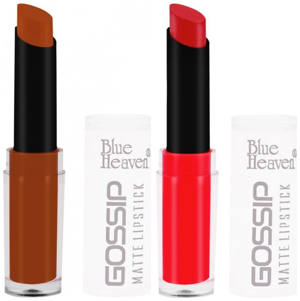 

Blue Heaven Combo of 2 Gossip Lipsticks (Shade 2 and 11)