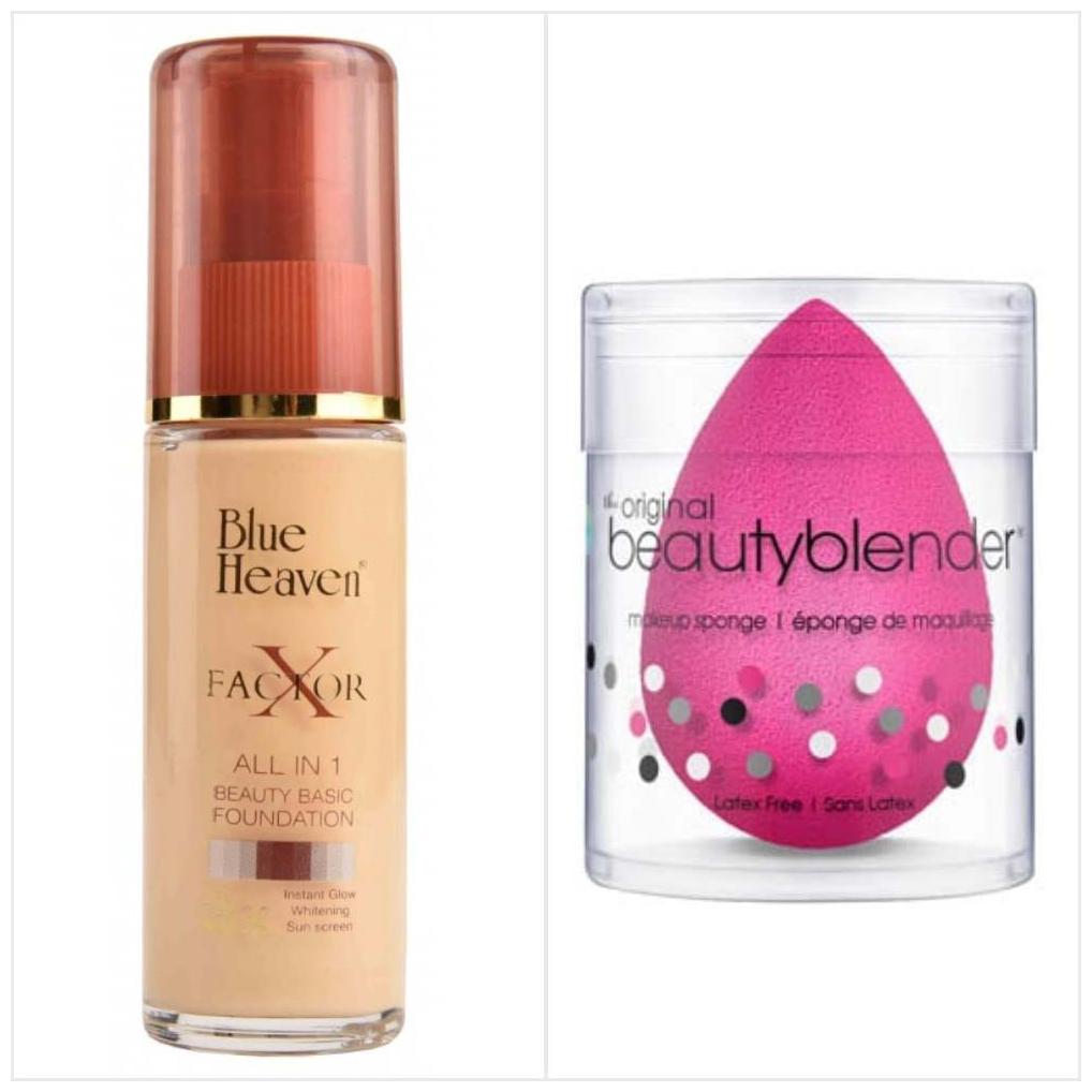 

Blue Heaven Combo of x Factor Foundation And Beauty Blender Foundation Puff