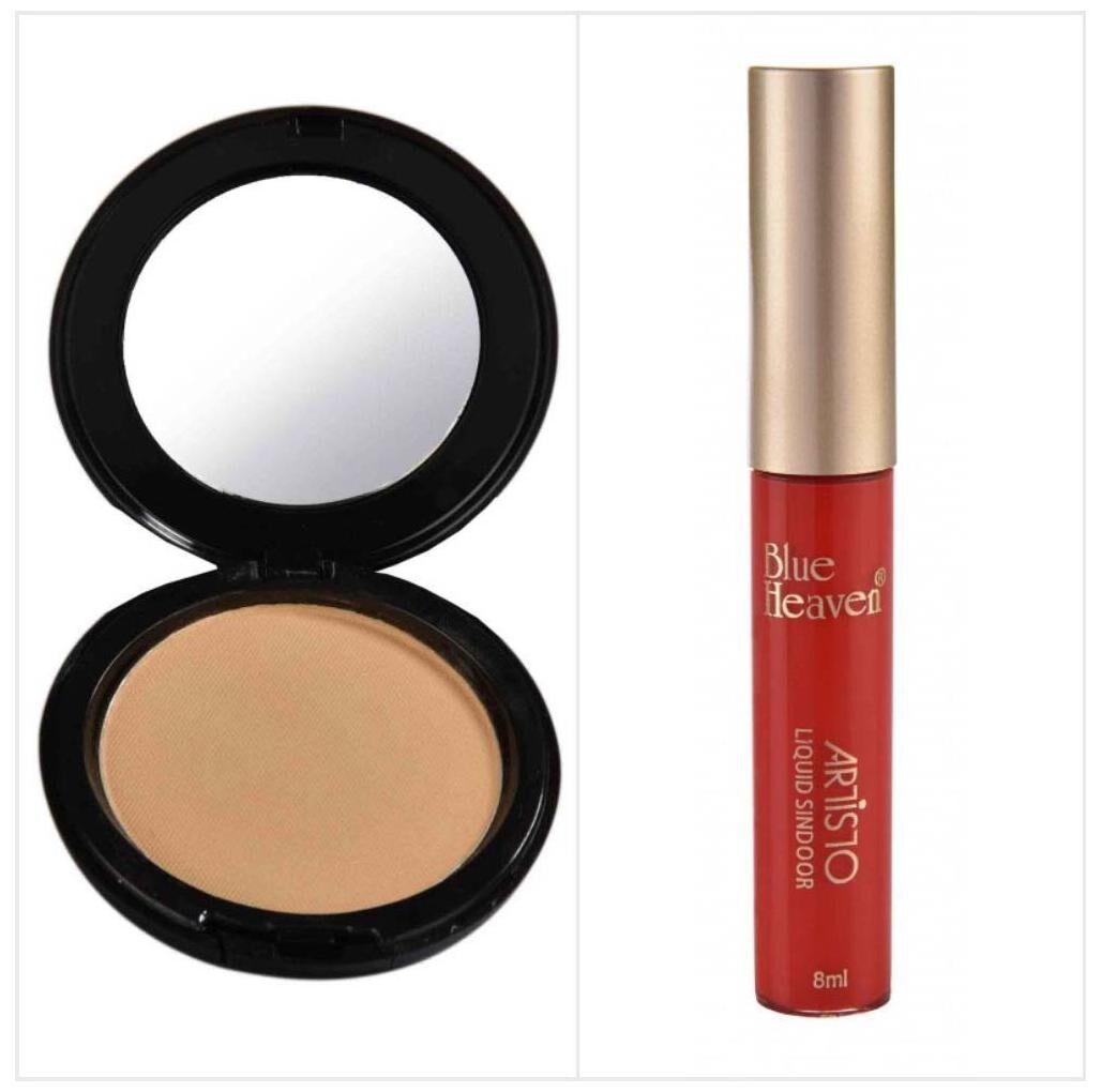 

Blue Heaven Combo of Combo of Artisto Compact And Artisto Red Sindoor