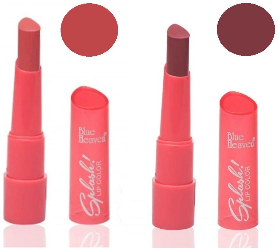 

Blue Heaven Combo of 2 Splash Lipsticks (Shade 301 and 310)