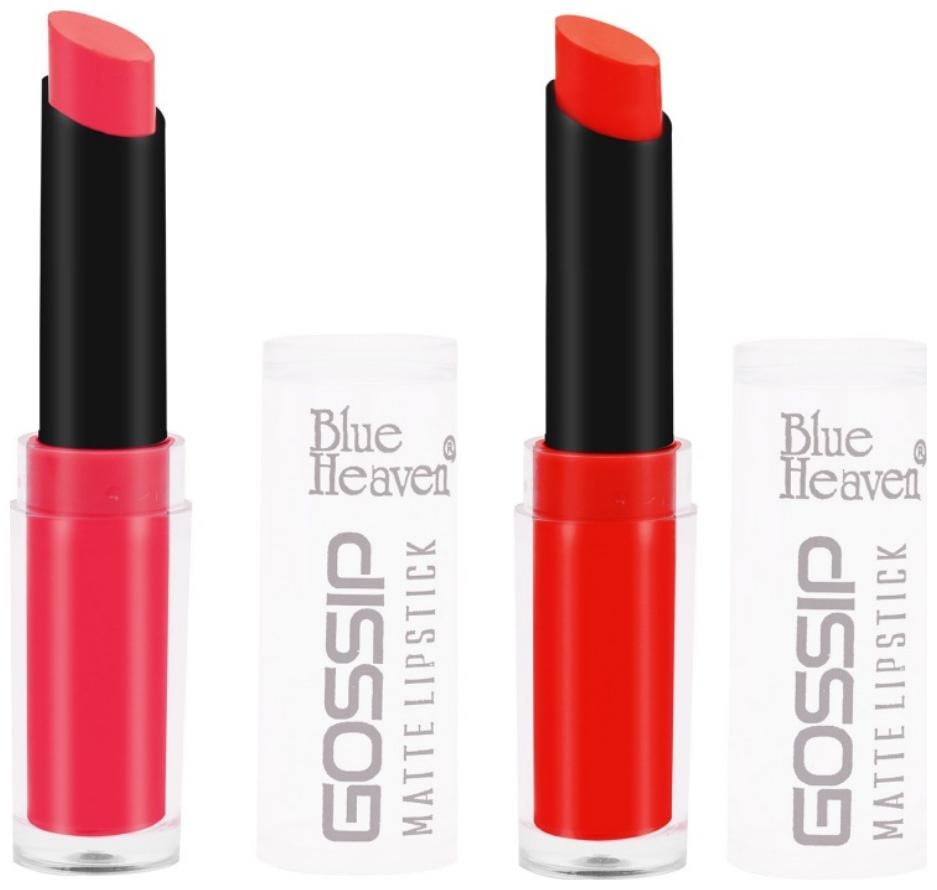 

Blue Heaven Combo of 2 Gossip Lipsticks (Shade 4 and 12)