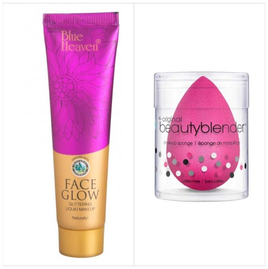 

Blue Heaven Combo of Face Glow Foundation And Beauty Blender Puff