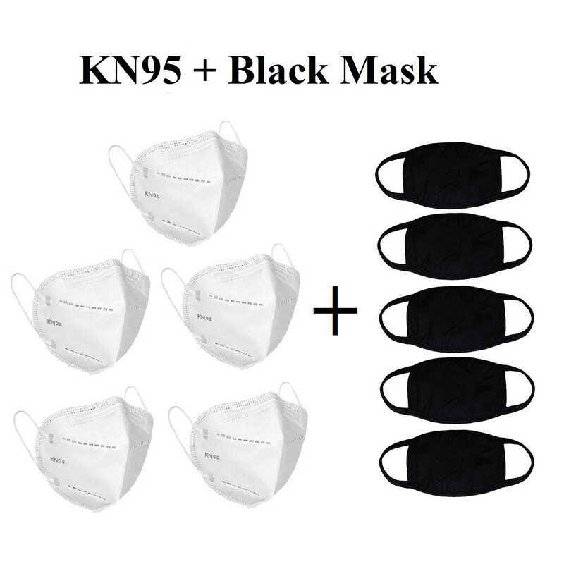 

Blue Loon Anti Pollution Activate KN95 Mask 5 pcs and Black Face Mask 5 pcs