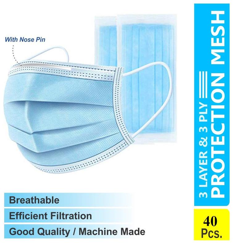 

Blue Loon BL-21 Surgical 3Ply Mask with Earloop (Pack of 40)