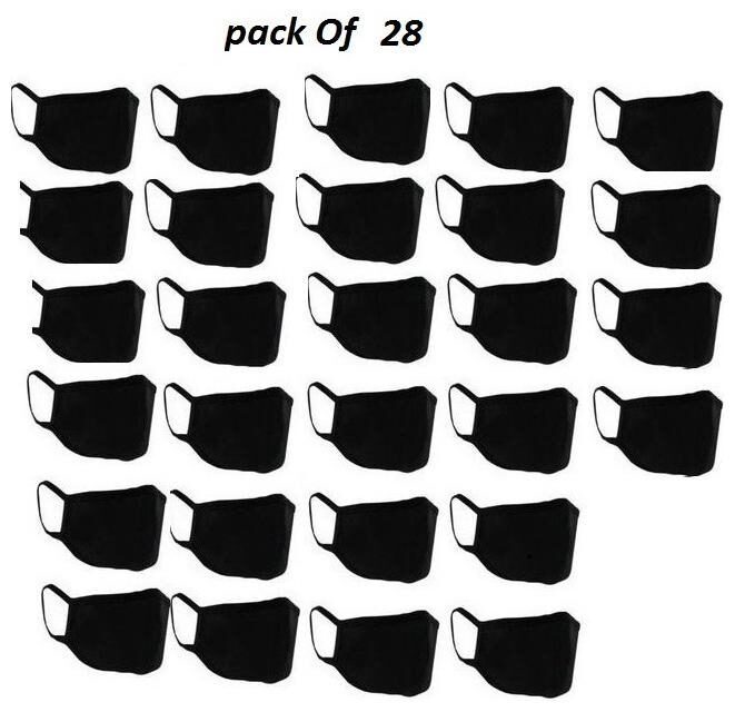 

Blue Loon Dust Control Face Mask Black free Size ( Pack of 28 )