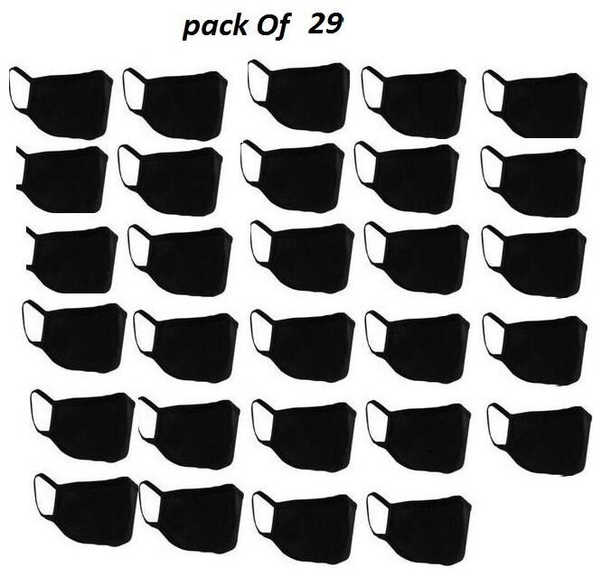 

Blue Loon Dust Control Face Mask Black free Size ( Pack of 29 )