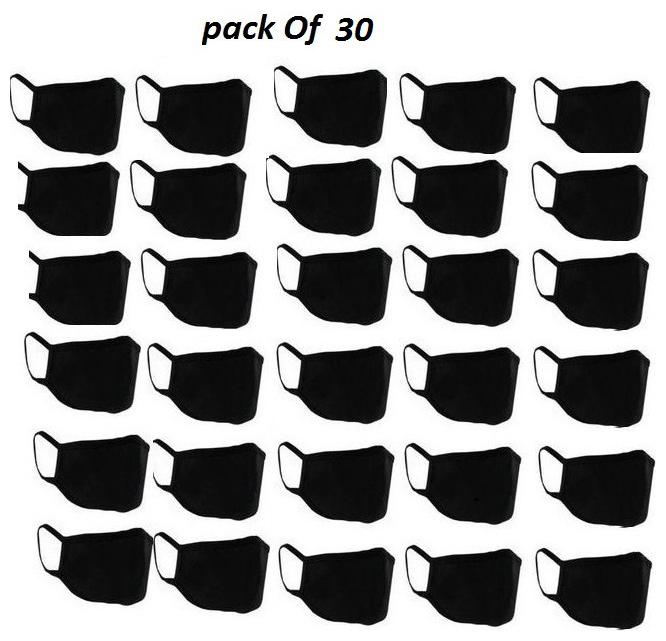 

Blue Loon Dust Control Face Mask Black free Size ( Pack of 30 )