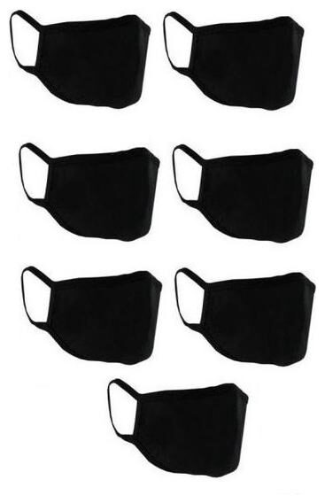 

Blue Loon Face Mask Black ( Pack of 7 )