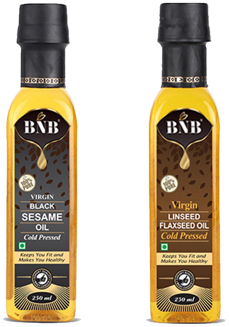 

BNB Flaxseed Oil 250 ml and 250ml Black Sesame Oil ( Pack of 2 )