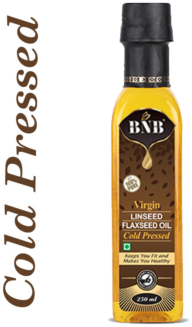 

BNB Virgin Flaxseed Oil Linseed Seed Oil Cold Pressed 250ML 100 pure 100 Natural with rich in Fibre Omega-3