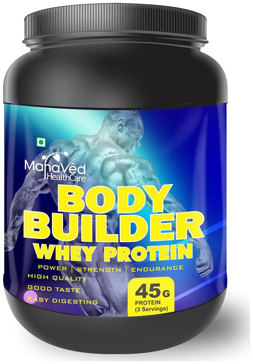 

Mahaved Body Builder Whey Protein Supplement 500 g - Strawberry
