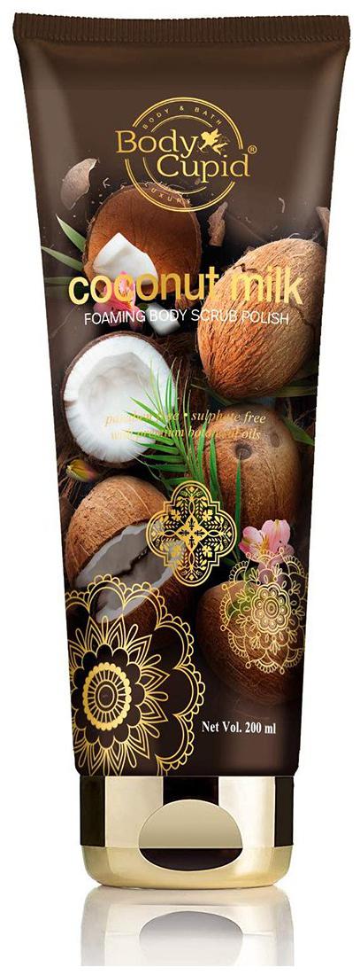 

Body Cupid Coconut Milk Foaming Scrub Body Polish - 200 ml