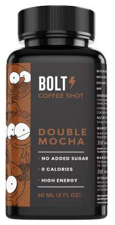 

Bolt Cold Brew Coffee Shots Double Mocha 60 ml Each ( Pack of 12 )