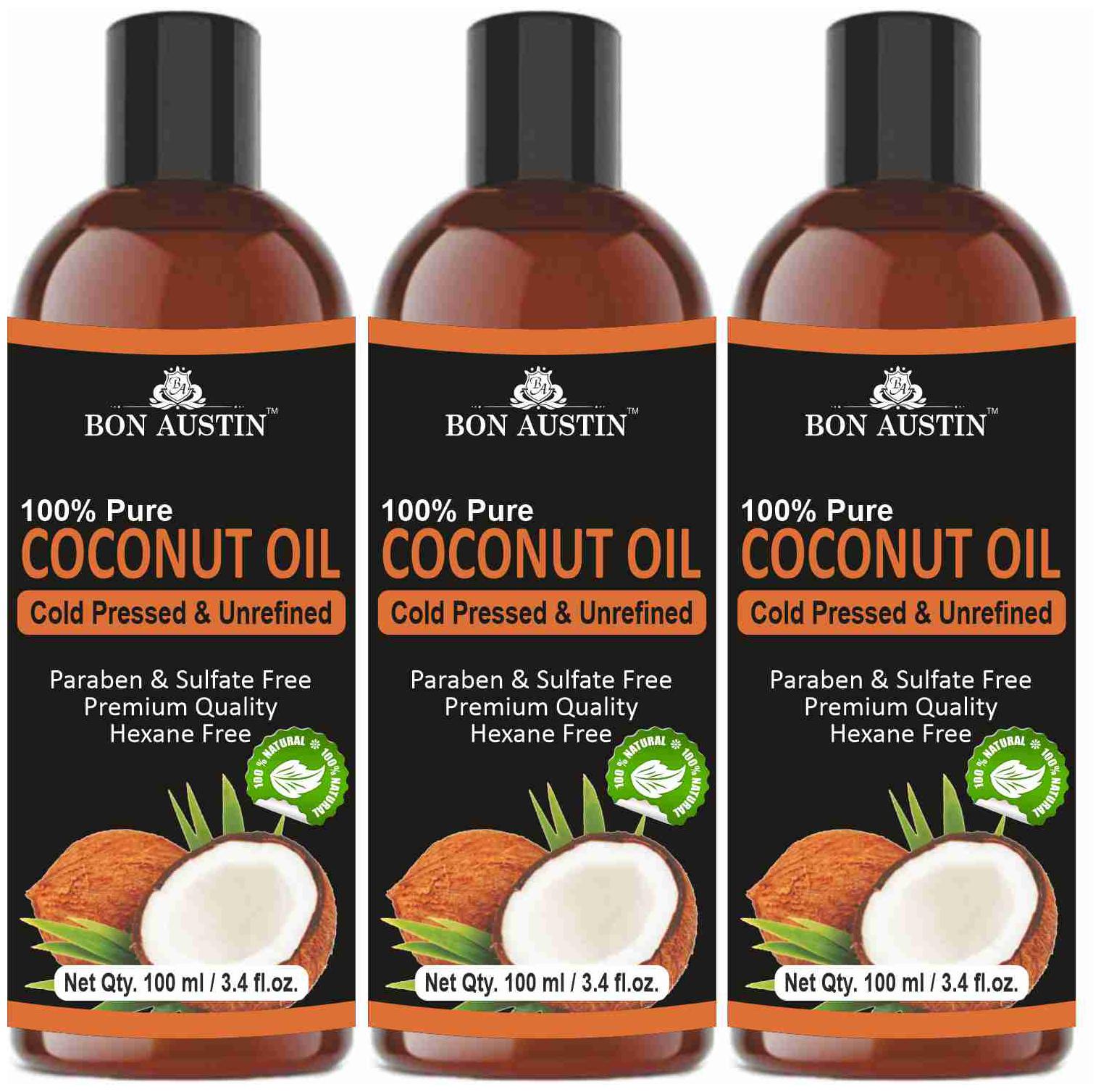 

Bon Austin 100 Pure Organic Coconut oil 100ml (Pack of 3)