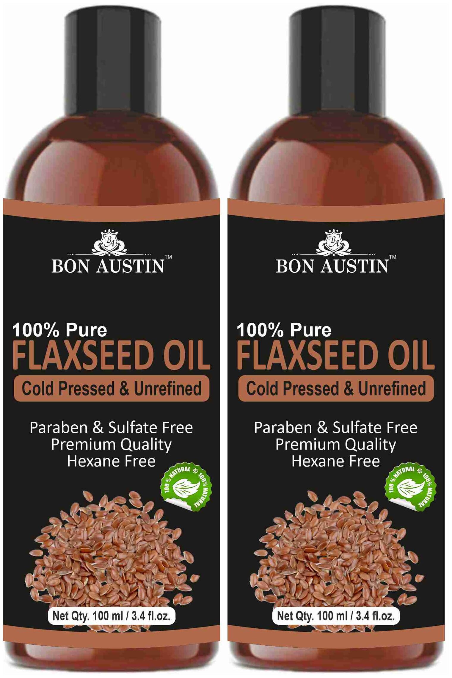 

Bon Austin 100 Pure Organic Flaxseed oil 100ml (Pack of 2)