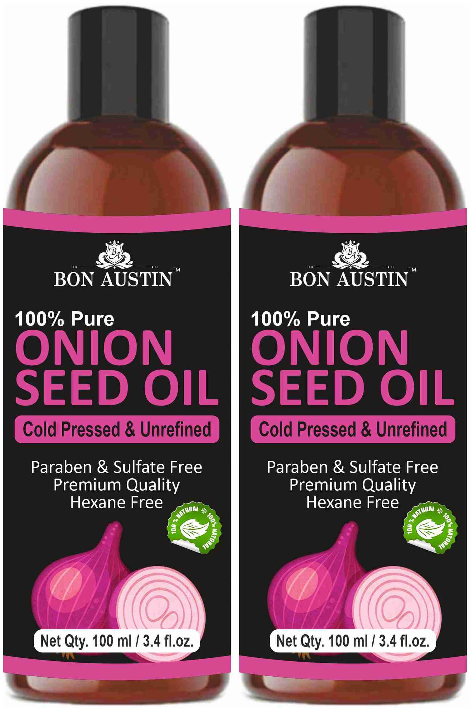 

Bon Austin 100 Pure Organic Onion Seed oil 100ml (Pack of 2)