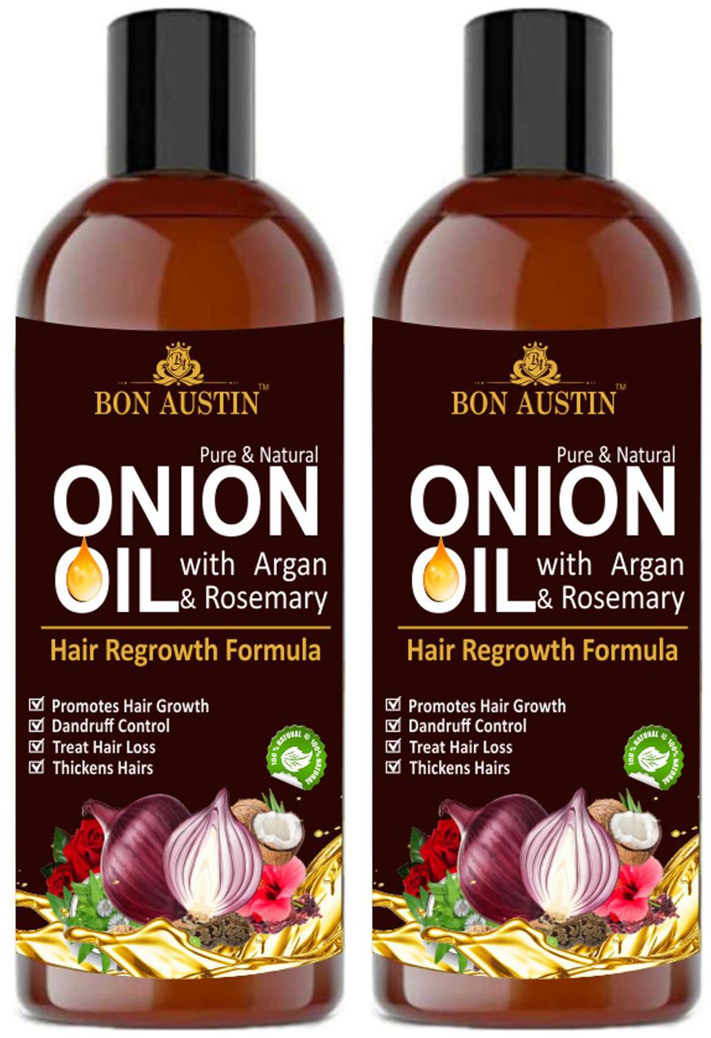 

Bon Austin Pure Natural Onion Oil For Hair Regrowth 100 ml (Pack Of 2)