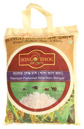 

BONGO BHOG Roya Premium perboiled Rice from bengal Long Grain Banskati Rice 5 kg