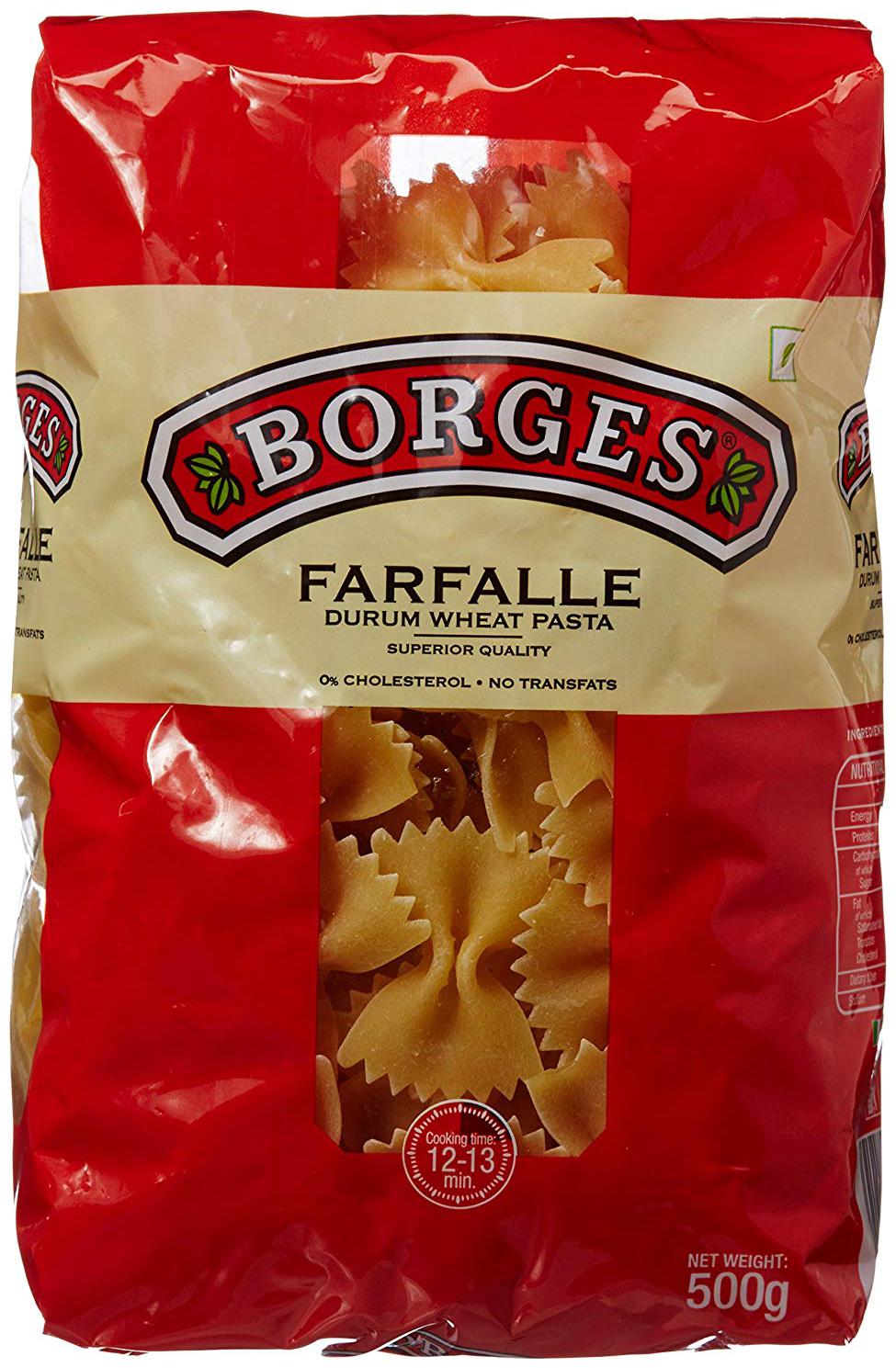 

BORGES Durum Wheat Pasta - Farfalle 500 g