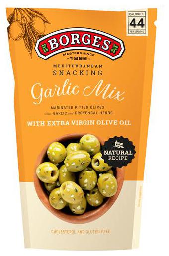 

BORGES Garlic Mix Olives 350 g