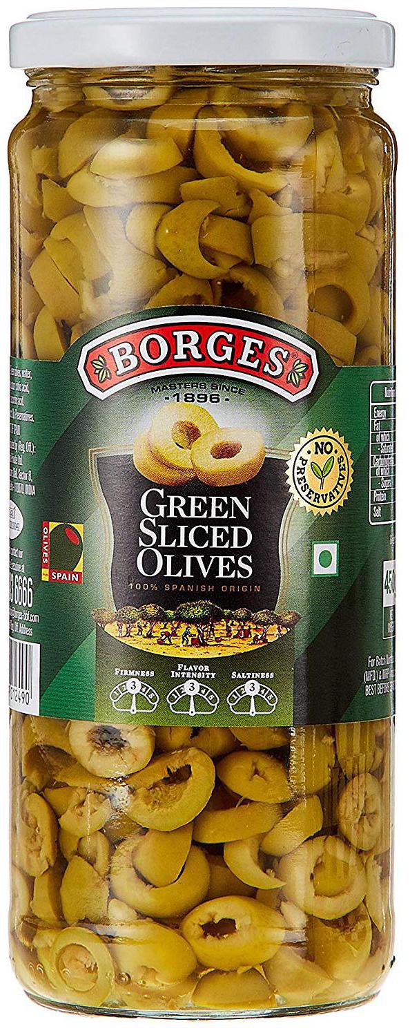 

BORGES Green Olives - Sliced 450 g